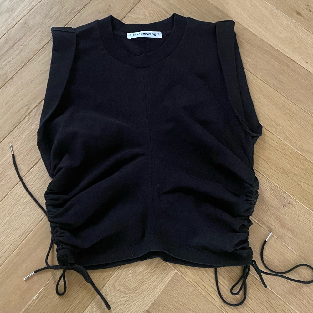 Alexander Wang Ruched black top